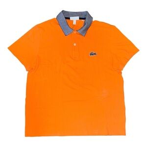 🔥 MENS LACOSTE REGULAR FIT ORANGE POLO SHIRT SIZE XL 🔥